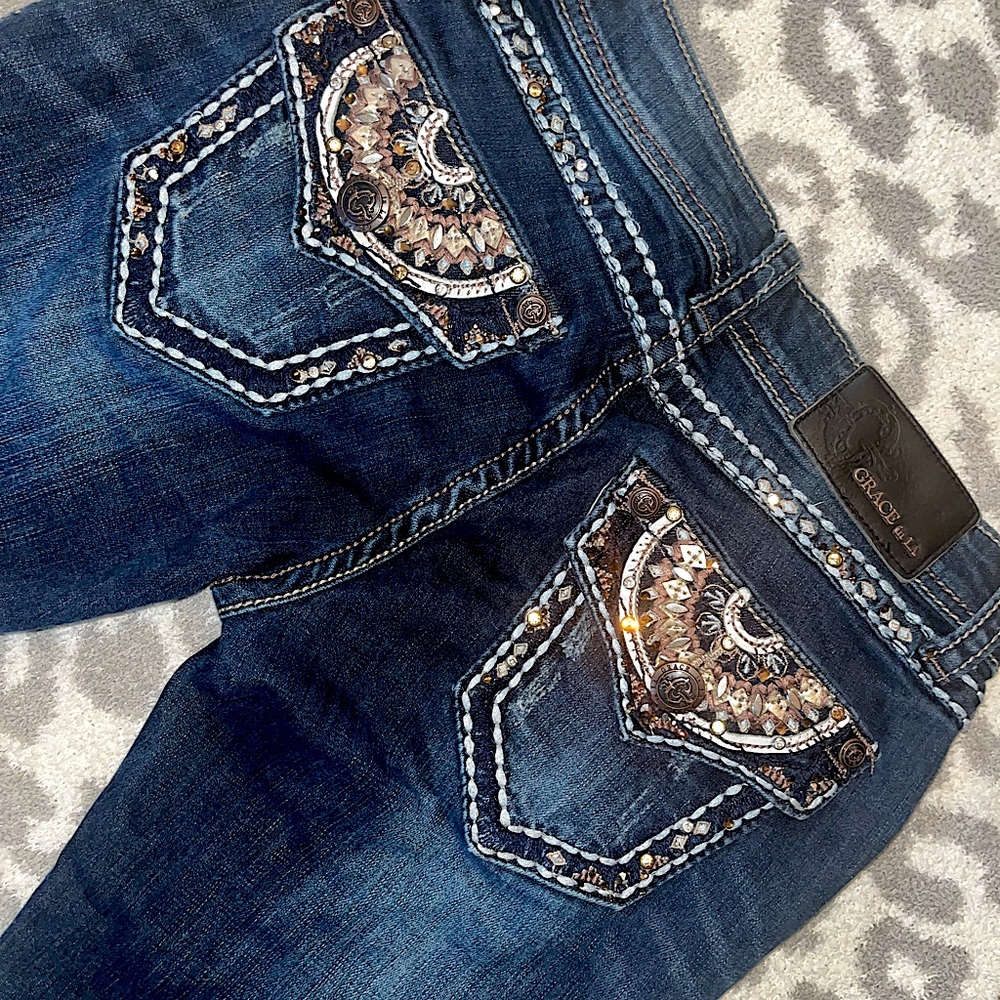 Grace in LA Women’s Boot Cut Jeans Size: 27